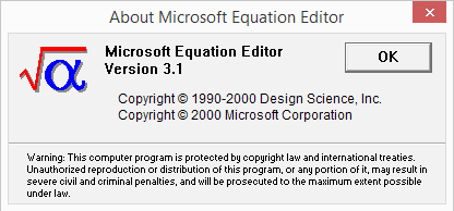 Office Equation Editor