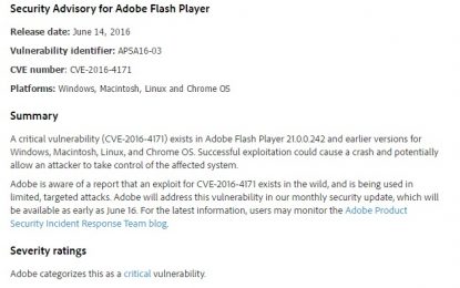 Vulnerabilità critica in Adobe Flash