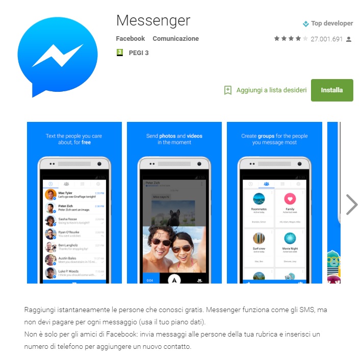 Secondo Facebook, il bug avrebbe interessato solamente la versione Android del Messenger.