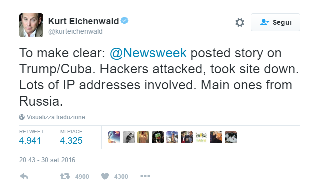 Newsweek attacco