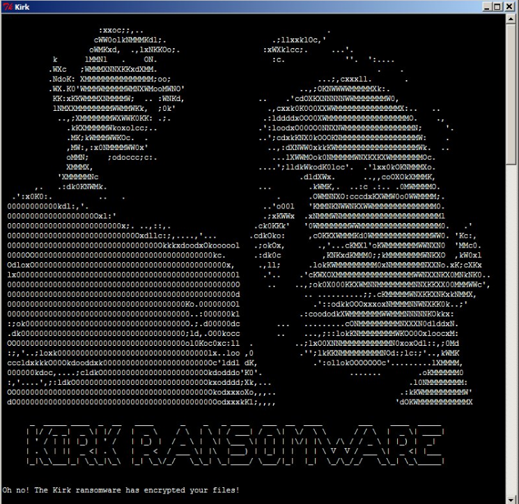 ransomware Kirk