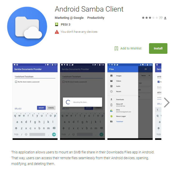 Android Samba 