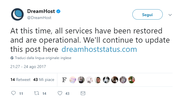 DDoS DreamHost