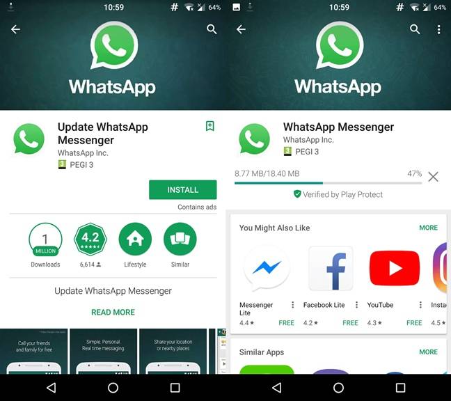 Falso WhatsApp Google Play
