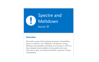 Windows Analytics ora ha strumenti specifici per Spectre e Meltdown