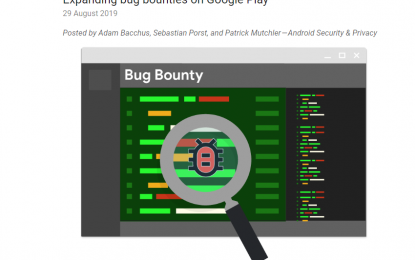 Google estende il bug bounty alle app più popolari su Google Play