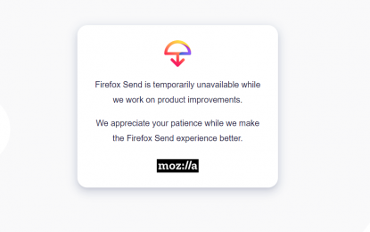 Mozilla sospende Firefox Send: “usato per distribuire malware”
